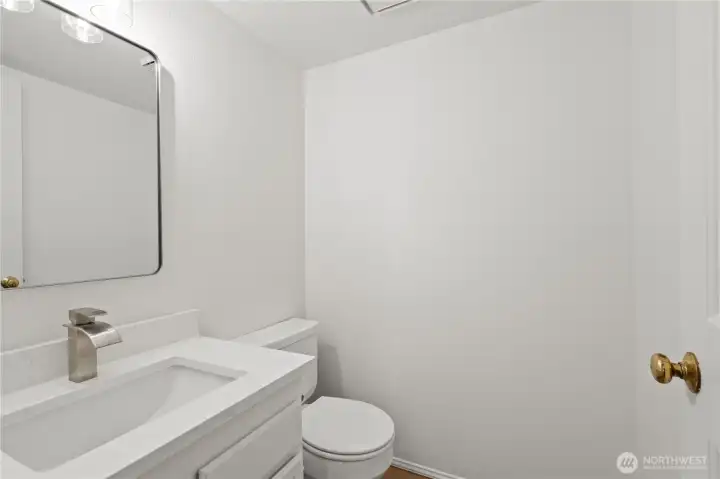 Main floor half bath
