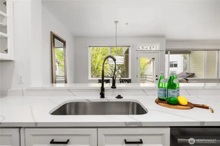 New sink/faucet & counters