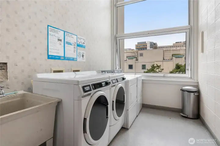 Convenient laundry on multiple floors.