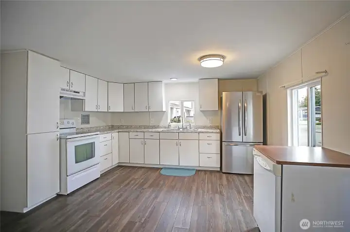 Open concept kitchen