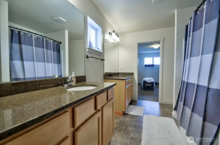 Large tub shower combo