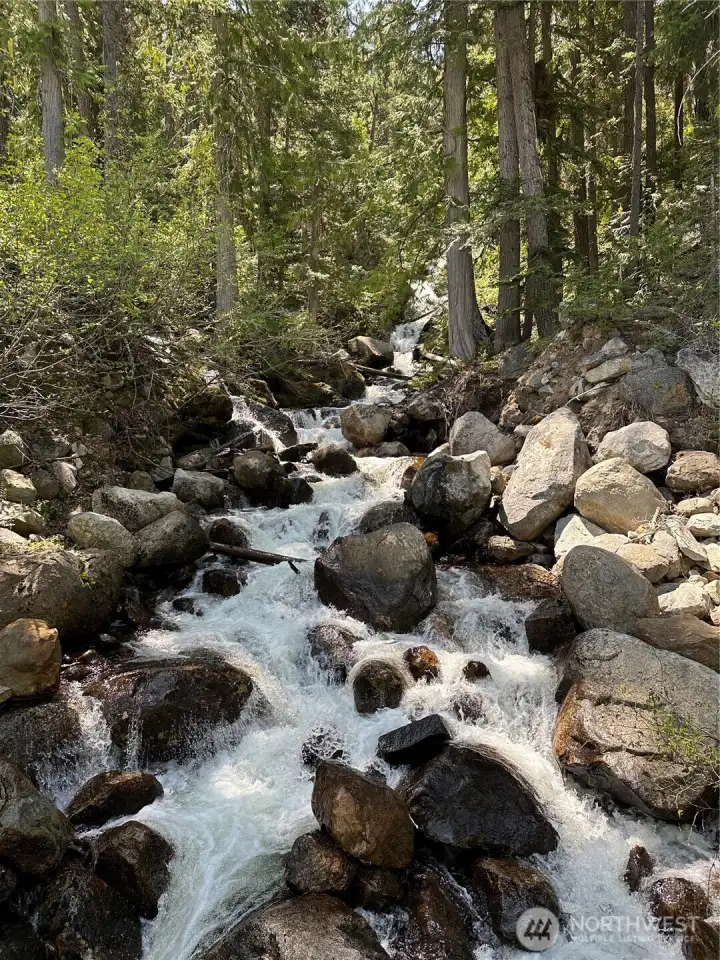Creeks running through property