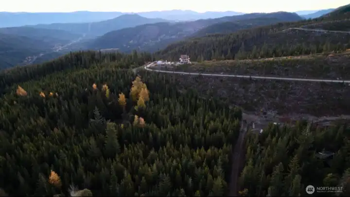 Looking East at Watchtower under construction