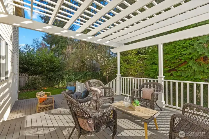 Spacious two-level entertainment deck!