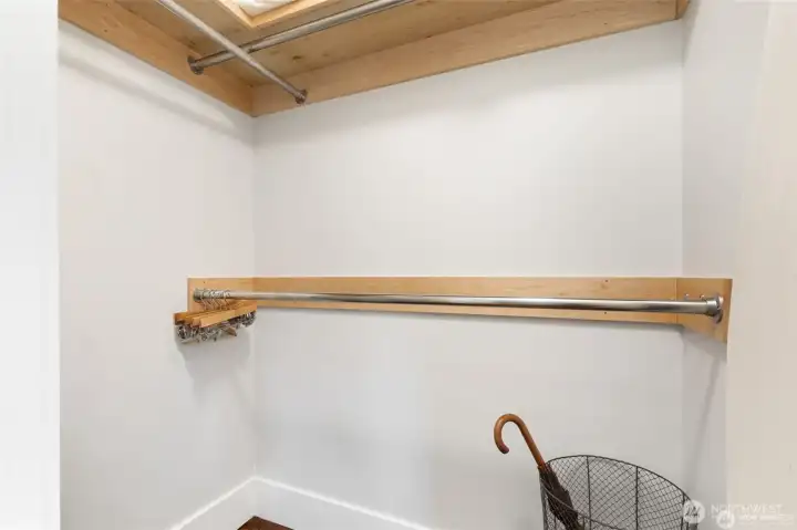 The walk-in closet in the primary bedroom  was also expanded.