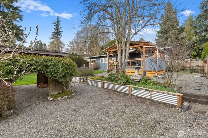 The outdoor space was created for respite but with low maintenance ease in mind.