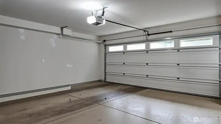 Good size 2 car garage