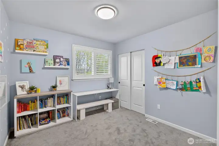 Bedroom 4 has plenty of space and closet.