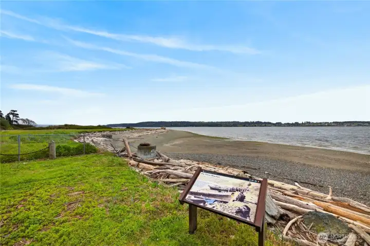 Monroe Landing County Park beach and boat launch.