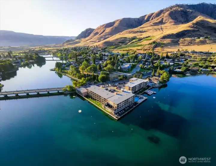 Top-floor condo living at Grandview on the Lake with elevated Lake Chelan views and added privacy.