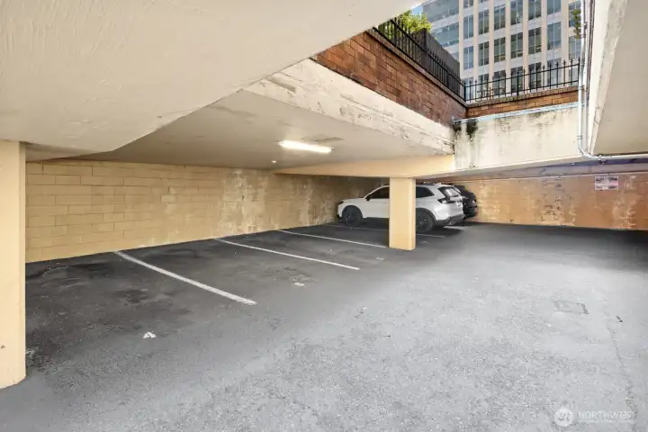 Convenient, secure garage parking means one less thing to think about when you come home. Parking space 5 is unit's spot.