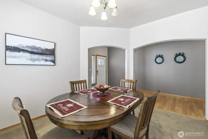 Large open dining room
