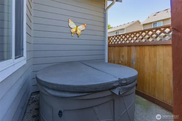 Hot tub can be included in sale