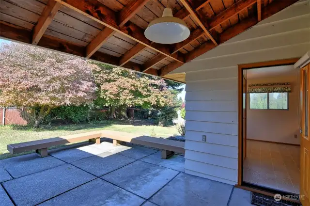 Covered back porch