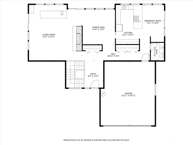 Main level floorplan