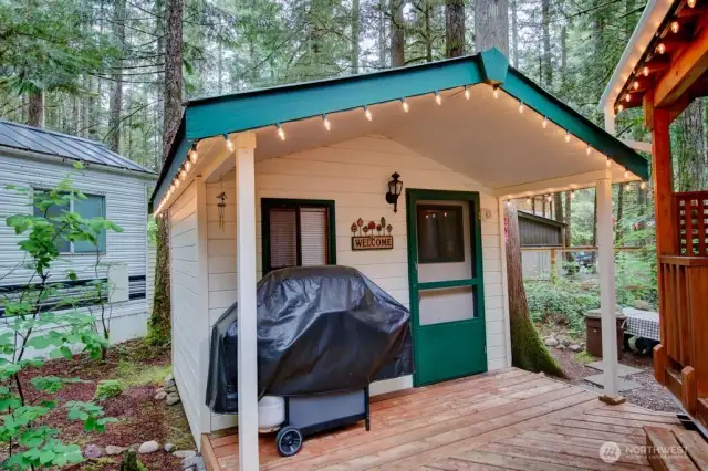 Exterior of shed