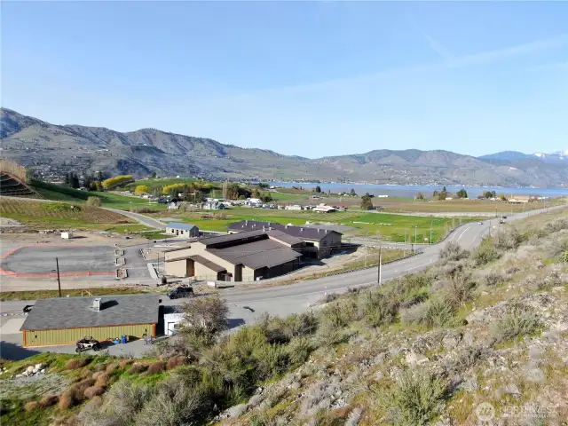View from upper property