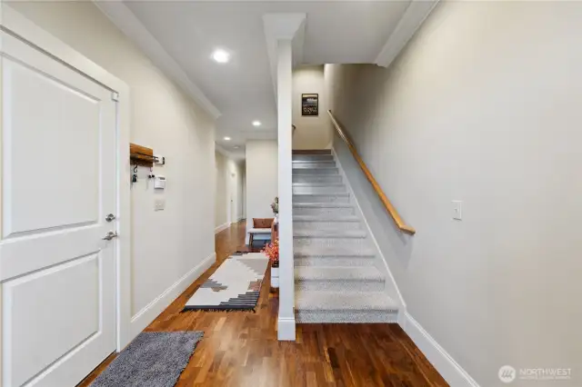 As you enter the condo!