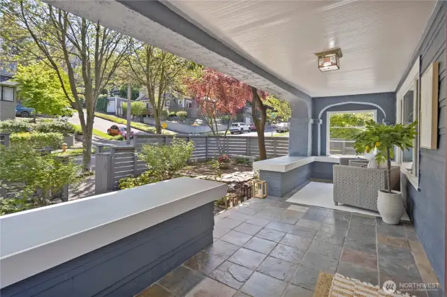 Comfy front porch for owners or tenants