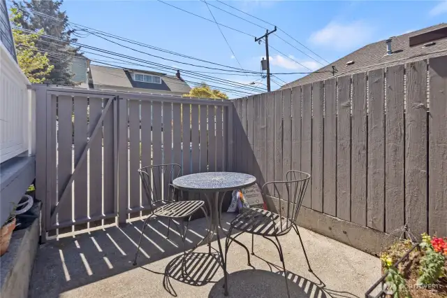 patio space for unit 2