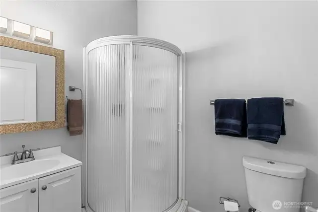Garage bonus area and 3/4 bathroom