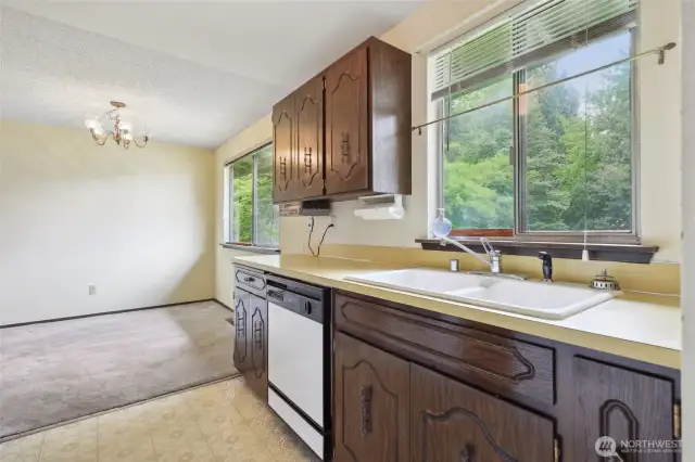 Everyone needs a window above the sink!