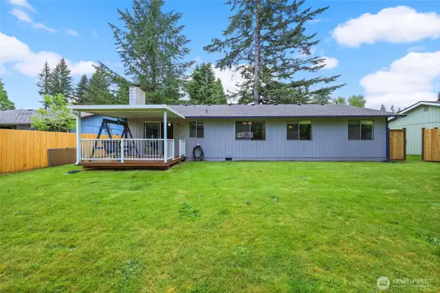 Large backyard- roof cleaned- replaced 10 years ago. Second gate to the right!