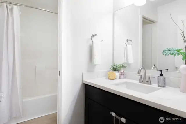 Full bathroom on the second level.