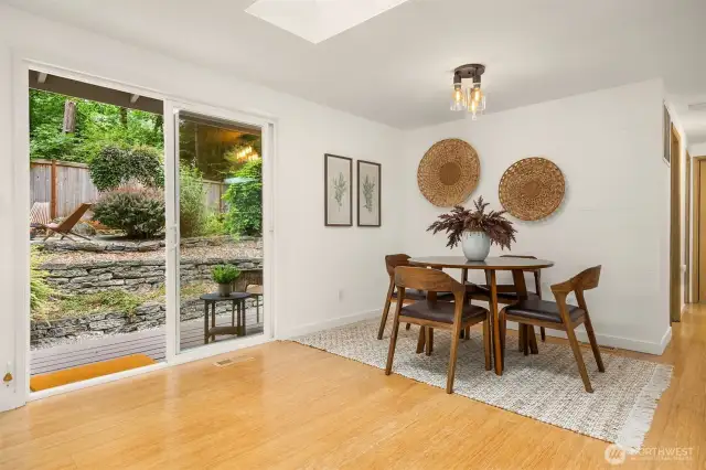 Easy access to the backyard.