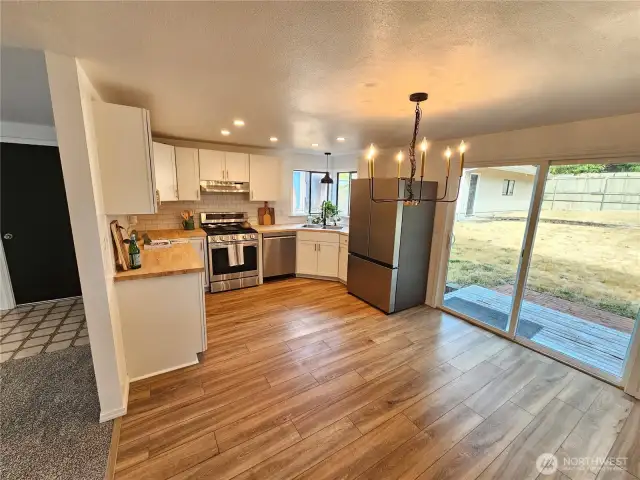 Kitchen and dining.