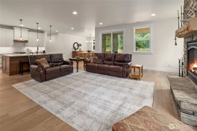 Large open concept living, dining, & kitchen areas.  Perfect for entertaining!