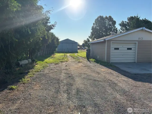 Entry to the Shop and Back storage area