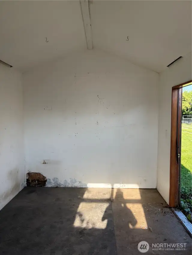 Storage shed.