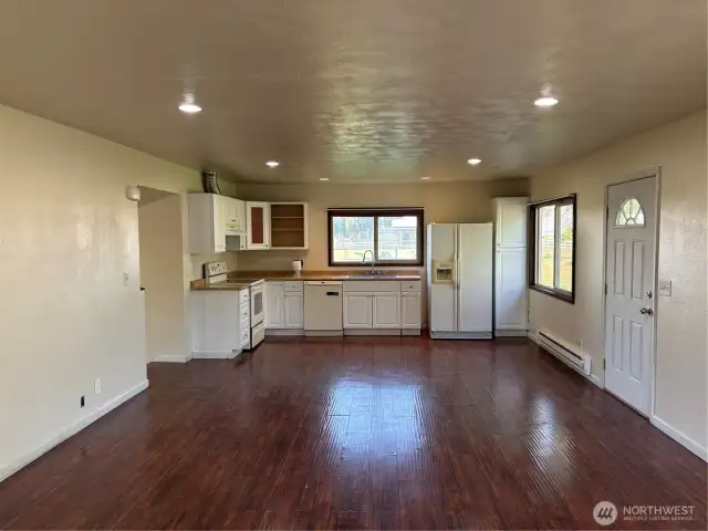 Kitchen and living room