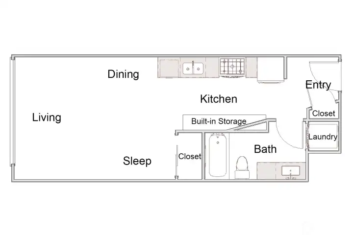 Well laid out floorplan with tons of storage. Additional storage unit plus parking spot in garage