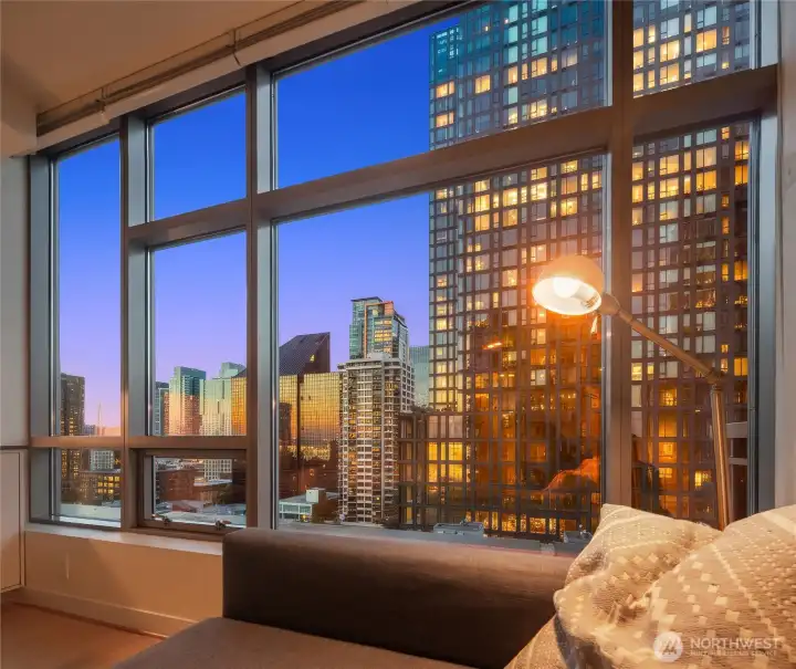 Beautiful skyline views from your sofa