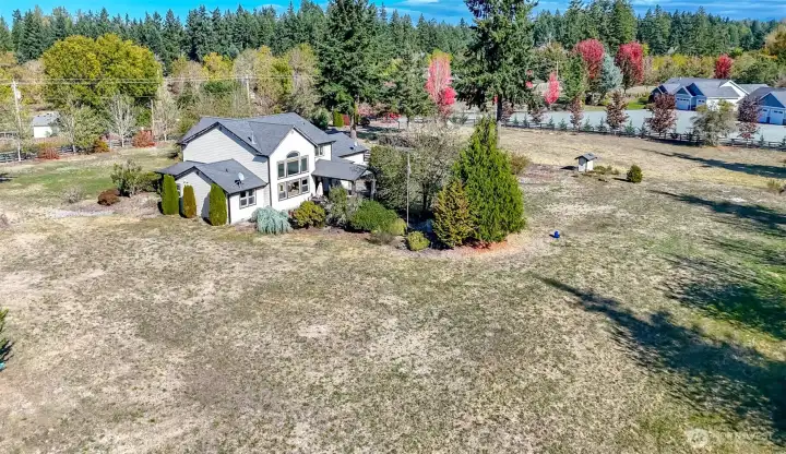 This view is of the back of the house and is facing East.