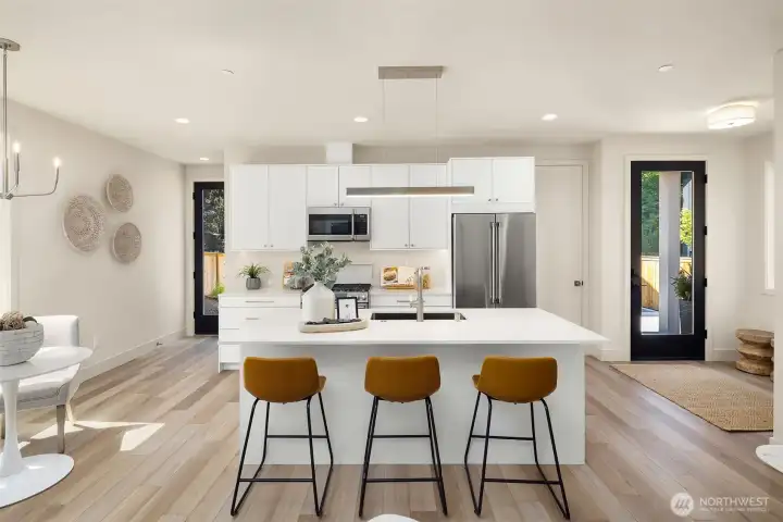 *photos are of 813, which features a reverse floor plan