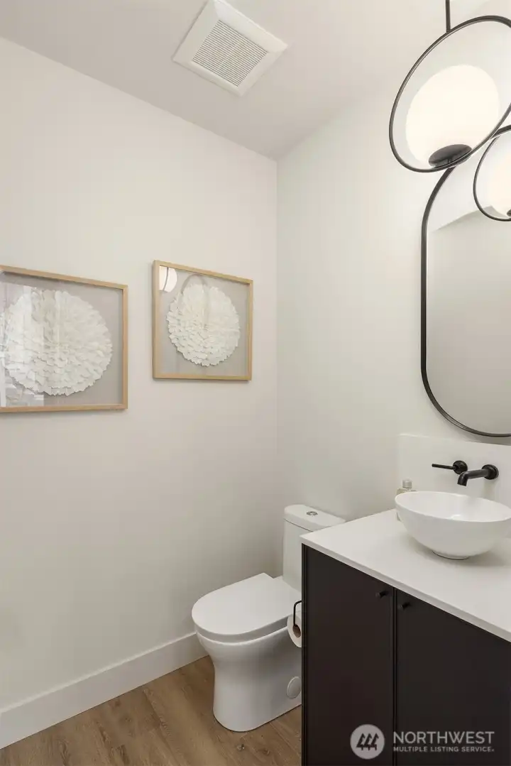 Powder bath on main level