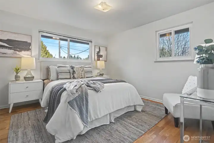 Bedroom one on the main level.