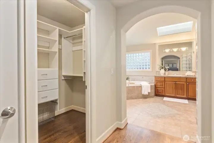 Primary bath/ closet