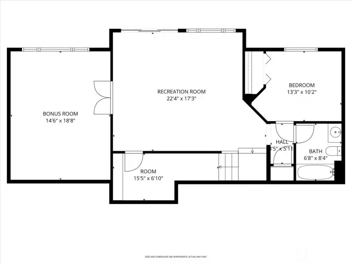 Lower floor plan
