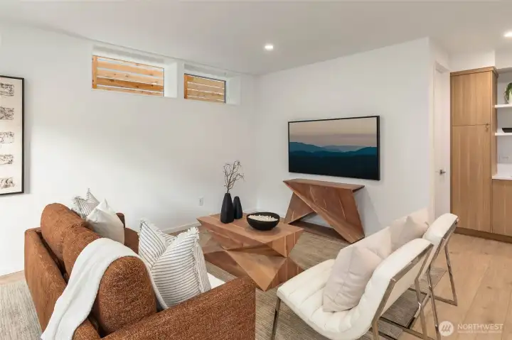 Lower level ADU with private entry