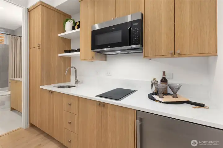 Lower level ADU with private entry