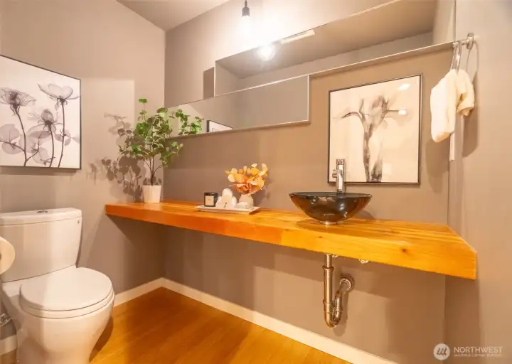 Main floor powder room Main floor powder room