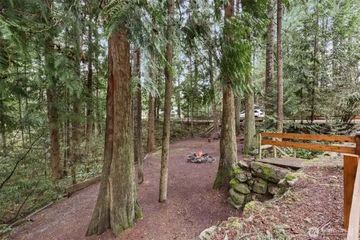 A nestled, character-filled campsite