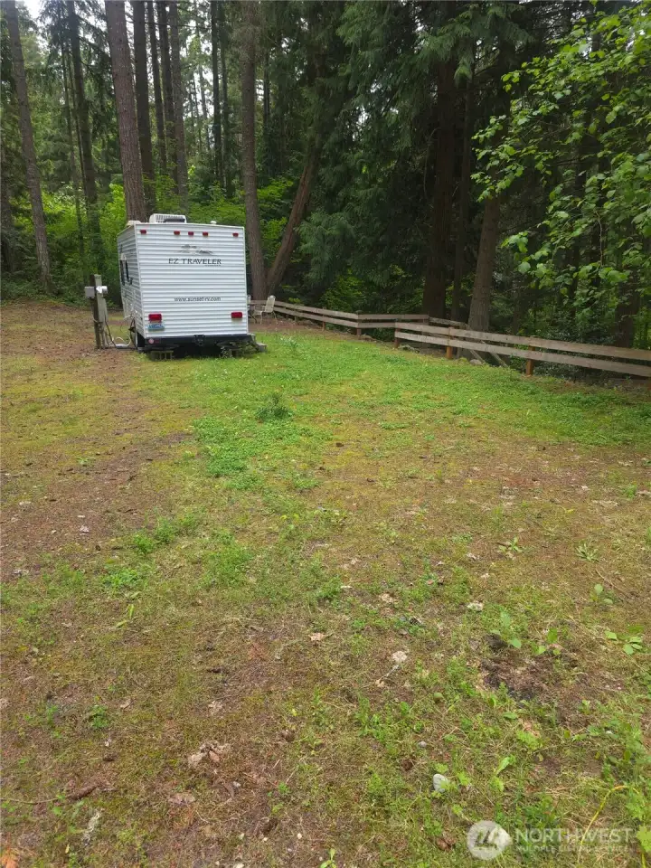 Power Pole onsite for RV hookup