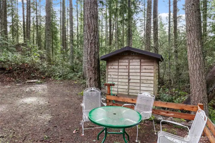 Storage Shed and small sink for all your needs