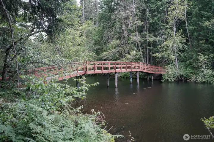 Walking trail on Blue Lake
