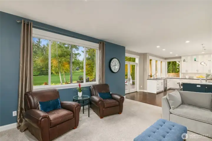 Expansive windows & French doors all frame the incredible view.